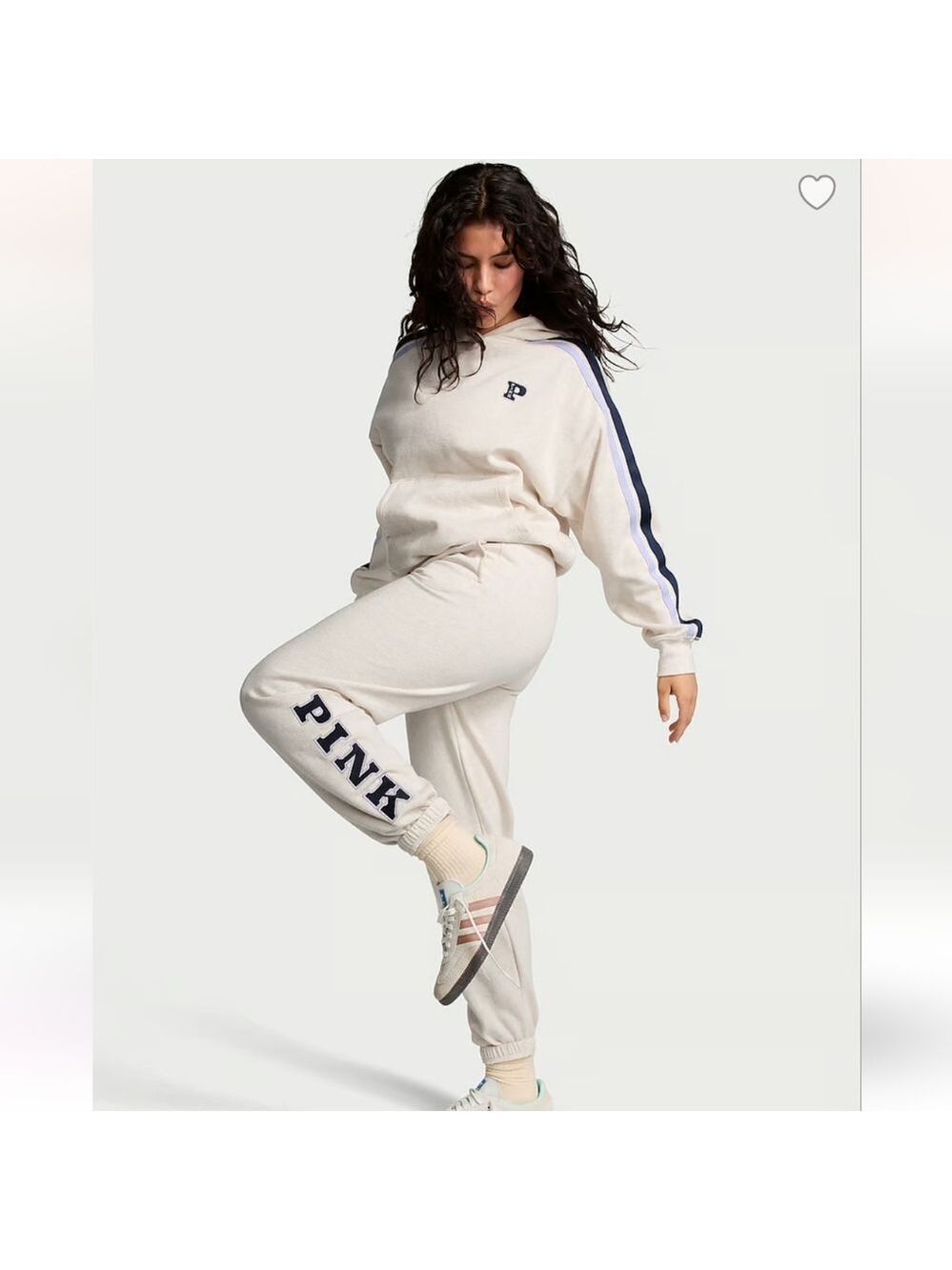 New VS PINK Ivy Fleece Campus Sweatpants - Picture 3 of 8